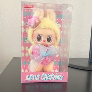 Pop Mart NIB Labubu  Let’s Checkmate Plush